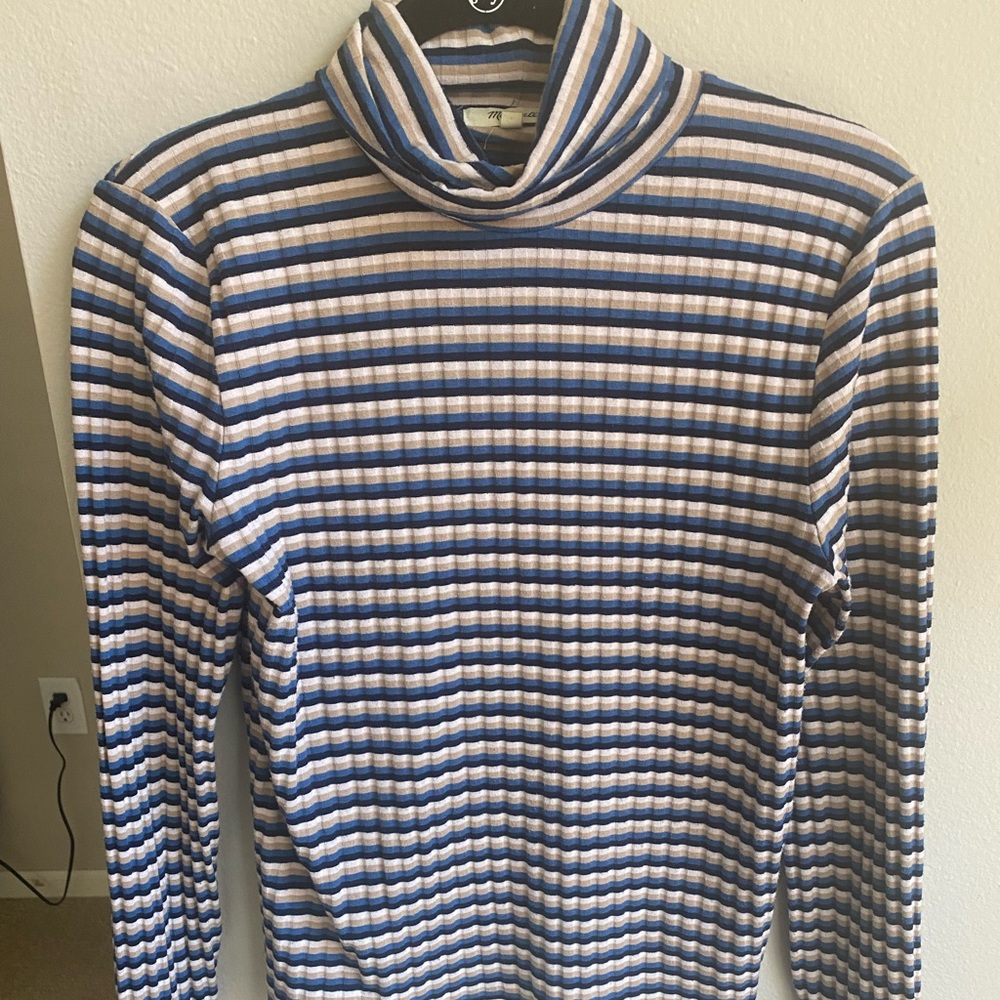 Madewell stripped turtleneck